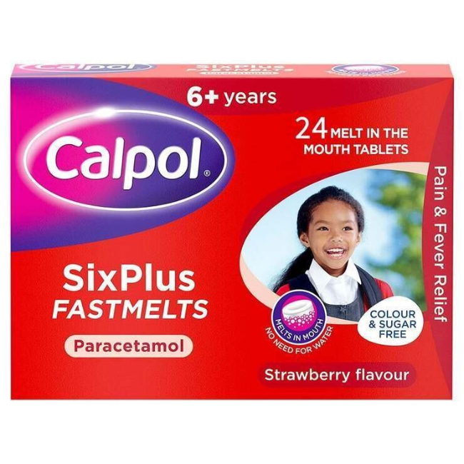 Calpol Six Plus FastMelts - Buy online from Platinum Pharmacy UK