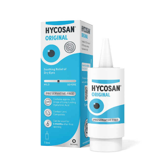 Hycosan Original Eye Drops Sodium Hyaluronate 0.1% - Buy online from Platinum Pharmacy