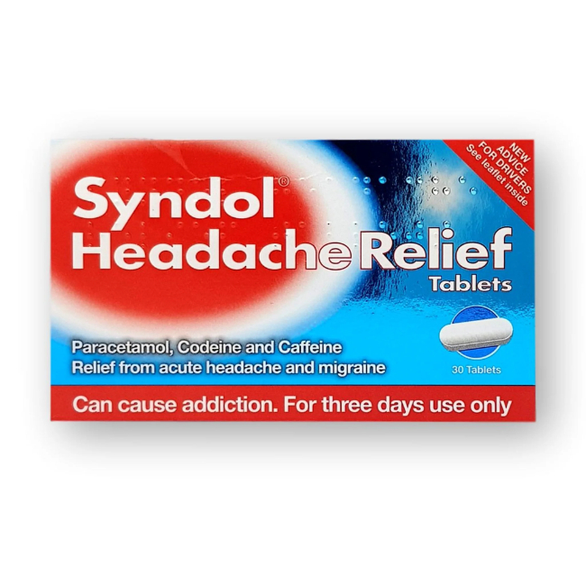 Syndol Headache Relief (Codeine/Paracetamol) - Buy online from Platinum Pharmacy