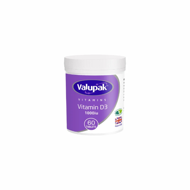 Valupak Vit D3 1000IU - Buy online from Platinum Pharmacy UK