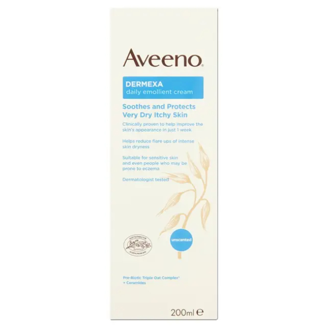 Aveeno Dermexa Emollient Cream - Buy online from Platinum Pharmacy UK