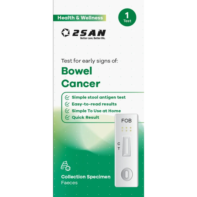 2San Bowel Cancer (FIT) Test - Buy online from Platinum Pharmacy