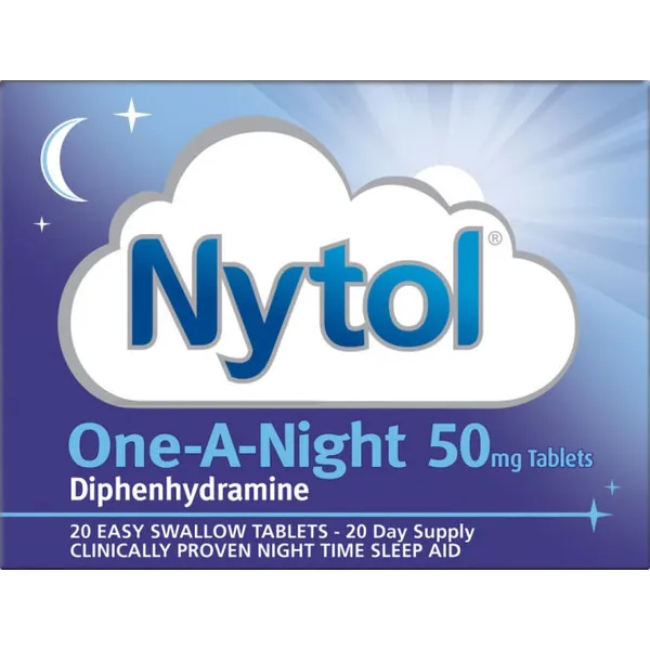 Nytol One-A-Night 50mg Tablets - Buy online from Platinum Pharmacy