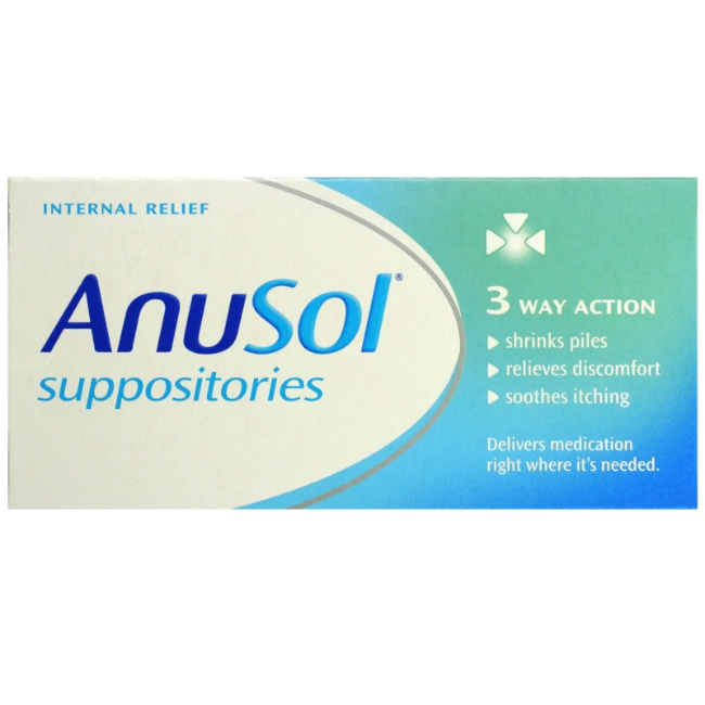 Anusol Suppositories - Buy online from Platinum Pharmacy
