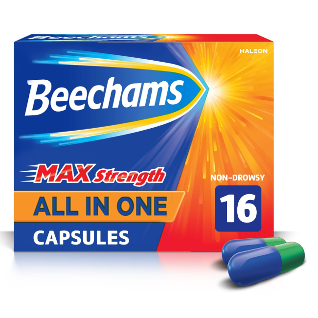 Beechams Cold & Flu Capsules - Buy online from Platinum Pharmacy