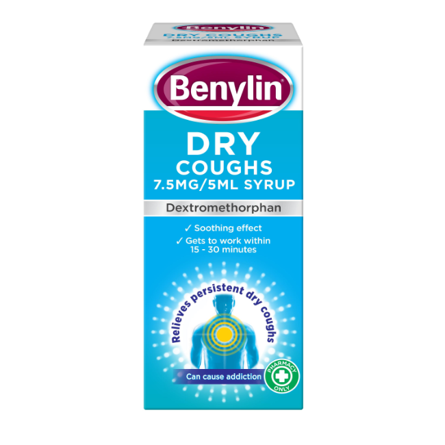 Benylin Dry Cough Syrup - Buy online from Platinum Pharmacy