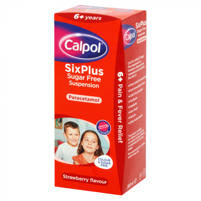Calpol SixPlus Suspension - Buy online from Platinum Pharmacy