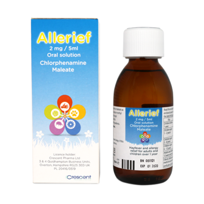 Chlorphenamine Liquid - Buy online from Platinum Pharmacy