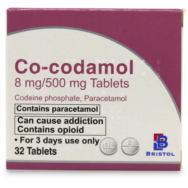 Co-codamol 8/500 Tablets - Buy online from Platinum Pharmacy
