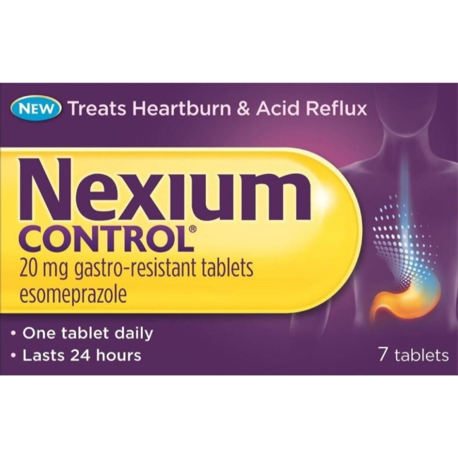 Nexium Control 20mg Tablets - Buy online from Platinum Pharmacy