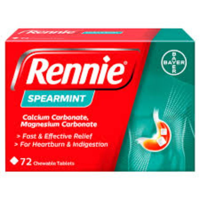 Rennie Peppermint Tablets - Buy online from Platinum Pharmacy