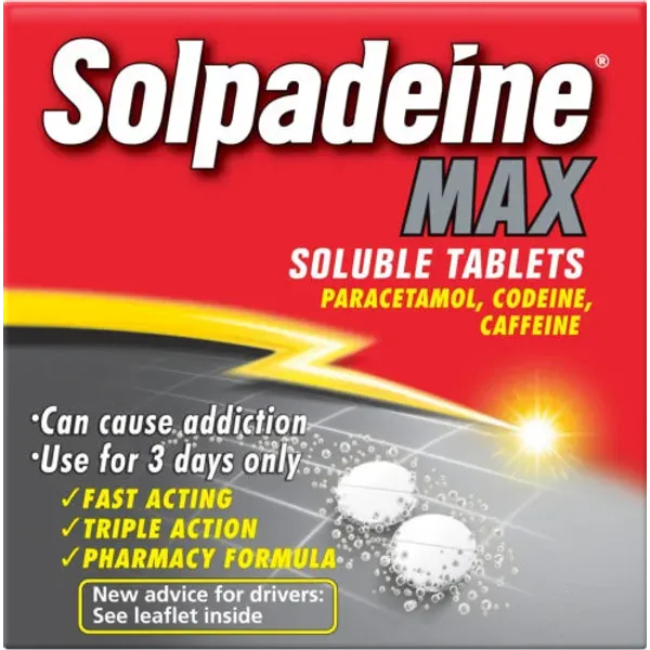 Solpadeine Max Tablets - Buy online from Platinum Pharmacy