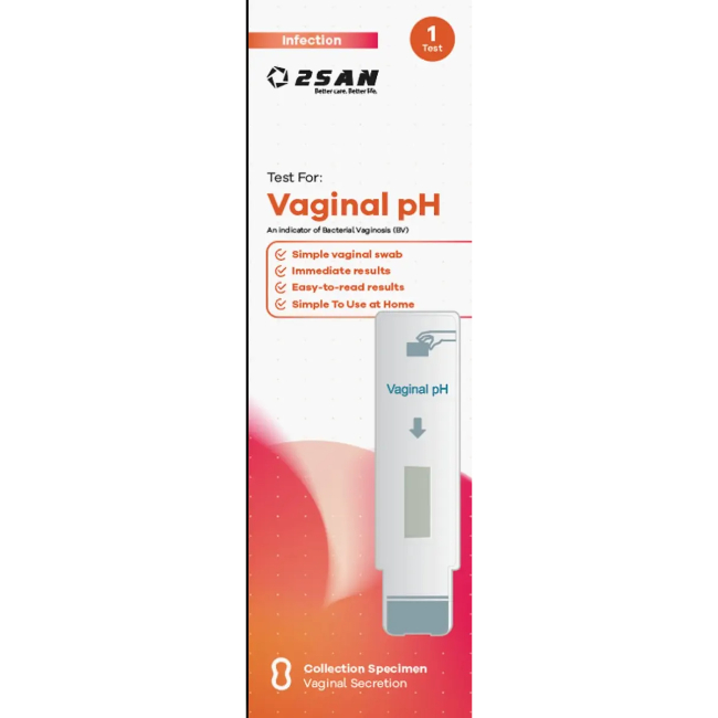 2San Bacterial Vaginosis (Vaginal pH) Test - Buy online from Platinum Pharmacy