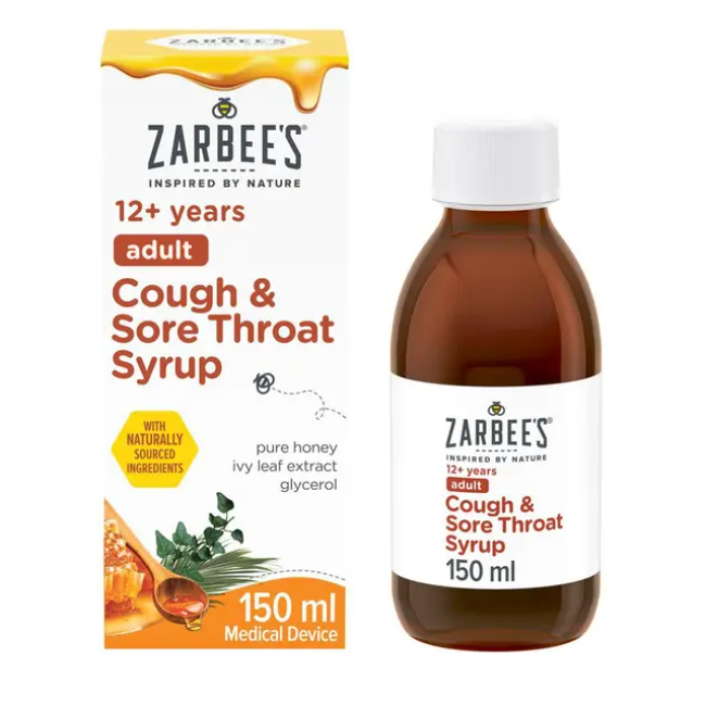 Zarbee’s Adult Cough Syrup - Buy online from Platinum Pharmacy UK